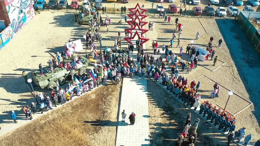 Парковую зону «Аллея Патриот» открыли в селе Хомутово